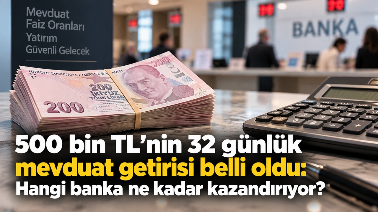 500 bin TL mevduatta kazanç 15 bin TL’yi aştı