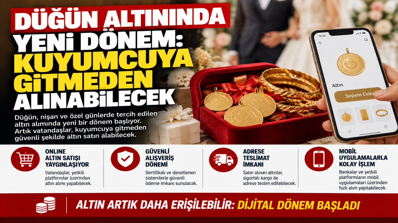 Düğün altınında yeni dönem Kuyumcuya gitmeden alınabilecek
