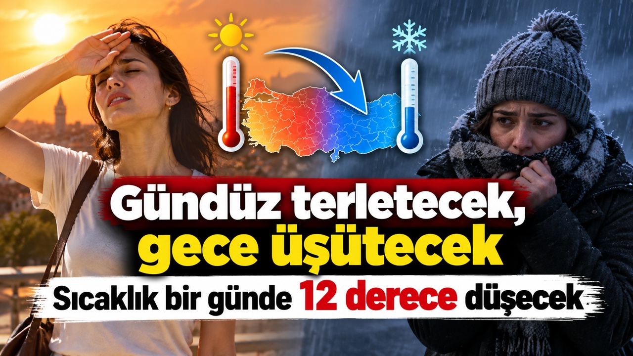 Hava Bir Günde Değişecek: Sıcaklık 12 Derece Birden Düşecek