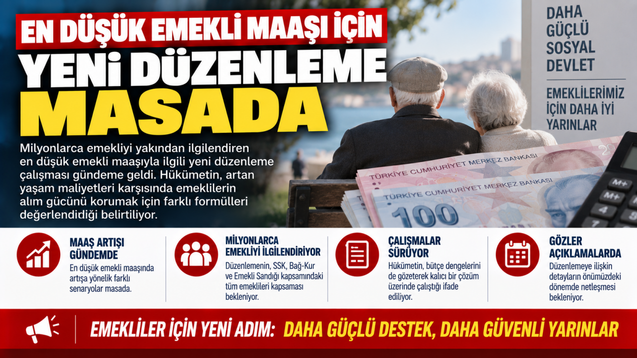 En düşük emekli maaşı için yeni düzenleme masada
