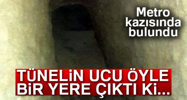 Metro çalışmasında kuyumcuya çıkan 7 metrelik tünel bulundu