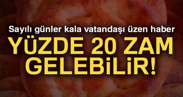 Pideye yüzde 20 zam gelebilir