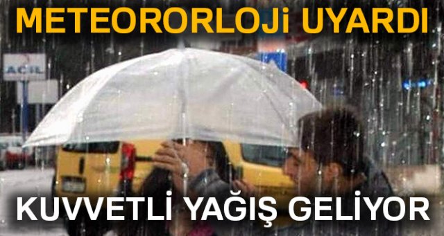 Meteorolojiden Batı Akdeniz için kuvvetli yağış uyarısı