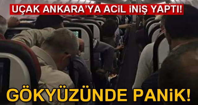 Uçakta 'uyuşturucu' paniği