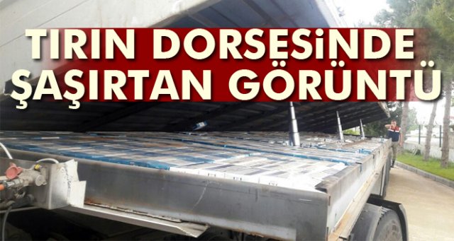 Tırın dorsesinde kaçakçılık için kullanılan sistem şaşırttı