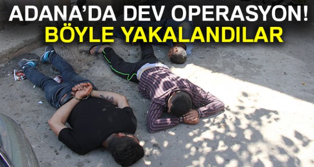 Adana'da polisin eve yaptığı baskında kaçan zanlılar, yakalandı