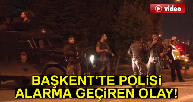 Başkent’te şüpheli araçtan ateş açan şahıslar, polisi alarma geçirdi