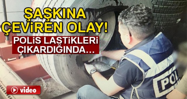 Adana'da polis esrarı bulmak için lastikçi oldu