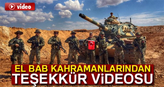 El Bab kahramanlarından teşekkür