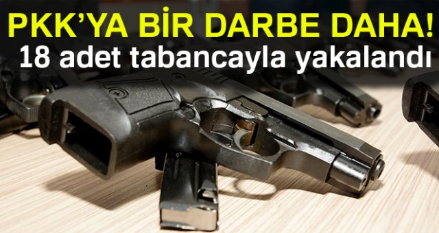 PKK’nın silah taşıyıcısı 18 tabancayla Aksaray'da yakalandı