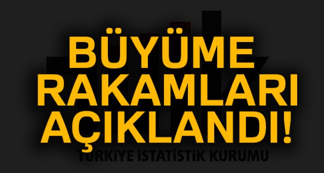 Büyüme rakamları açıklandı!