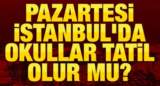 İstanbul'da 9 Ocak Pazartesi okullar tatil mi? Vali Twitter'den yazdı