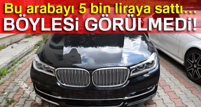 5 bin liraya lüks araç satmaya çalışırken yakalandı