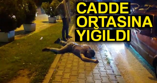 Bursa'da uyuşturucu kullanan bir genç cadde ortasında komaya girdi