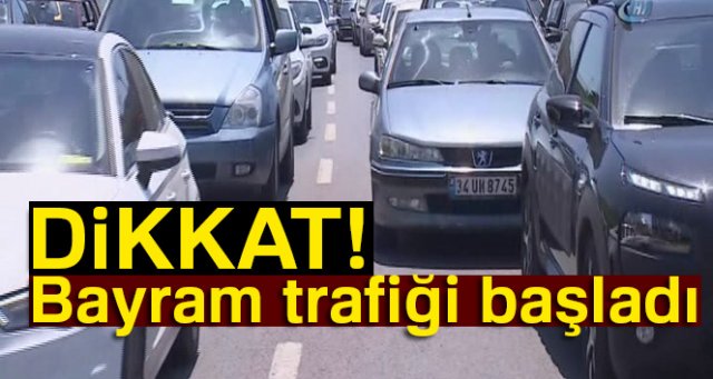 İstanbul'da trafik yoğunluğu başladı