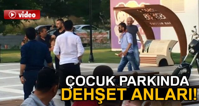 Çocuk parkında dehşet anları