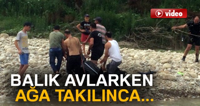 Balık avlarken ağa takılan genç boğuldu