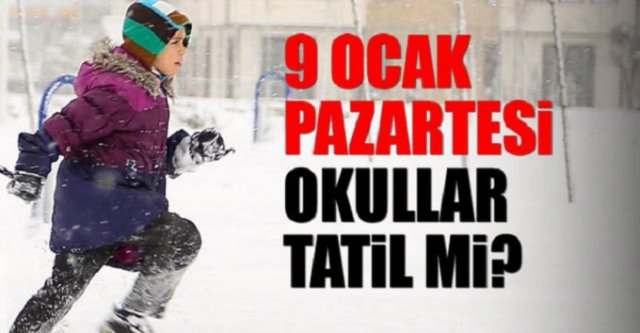 Eskişehir ve Kütahya’da yarın okullar tatil mi? 9 ocak kar tatili