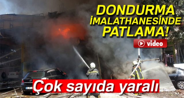 Samsun'da dondurma imalathanesinde patlama: 11 yaralı