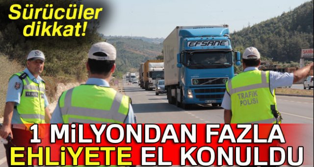 10 yılda 1.2 milyon ehliyete alkolden el konuldu