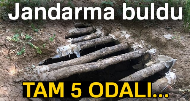 Bingöl'de teröristlerin 5 odalı sığınağı bulundu