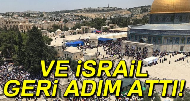 İsrail, Mescid-i Aksa girişindeki dedektörleri kaldırdı