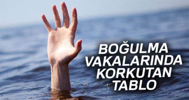 Boğulma vakalarında korkutan tablo