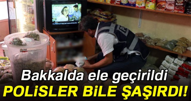 Bakkal görünümlü eczane polisi bile şaşırttı