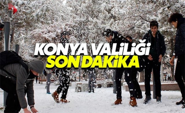 Konya'da yarın okullar tatil mi? 11 Ocak Konya kar tatili