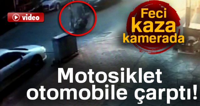 Zonguldak'ta motosikletin otomobile çarptı!