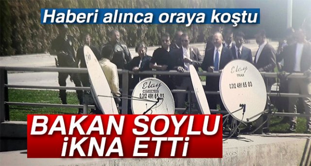 Bakan Soylu, intihara kalkışan vatandaşı ikna etti