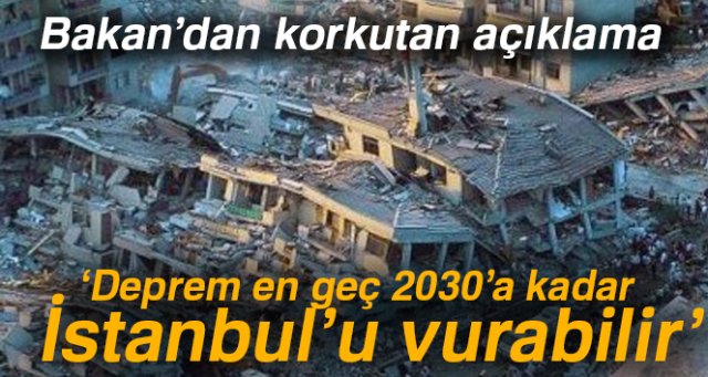 Bakan Özhaseki: Deprem en geç 2030’a kadar İstanbul’u vurabilir