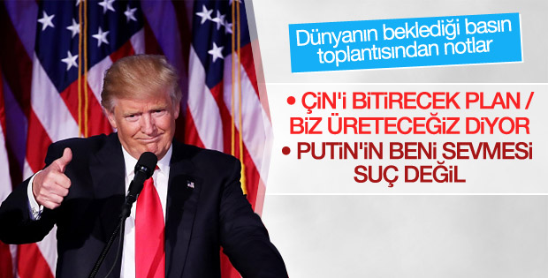 Donald Trump basın toplantısında öne çıkanlar