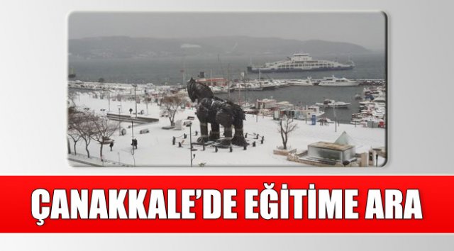 Çanakkale'nin 3 ilçesinde okullara kar tatili