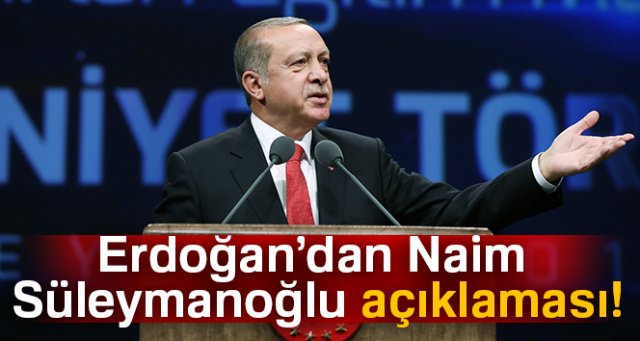 Cumhurbaşkanı Erdoğan’dan Naim Süleymanoğlu açıklaması!