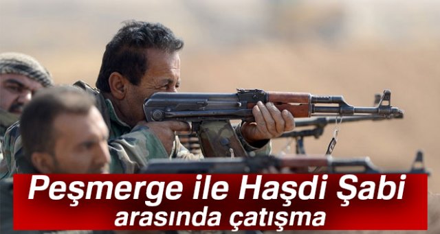 Peşmergeler ile Haşdi Şabi birlikleri arasında çatışma