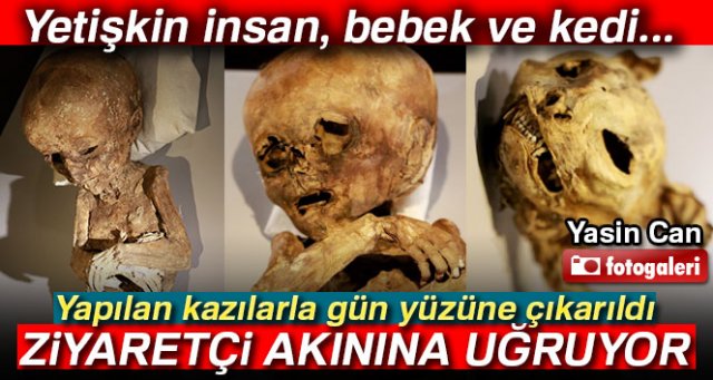 İşte 10’uncu ve 12’nci yüzyıldan kalma bebek ve kedi mumyaları...