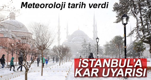 Meteoroloji tarih verdi: İstanbullulara kar uyarısı