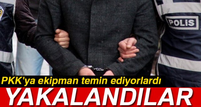 Terör örgütü PKK'ya ekipman temin eden 8 kişi yakalandı