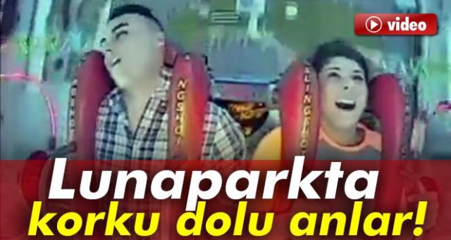 Lunaparkta korku dolu anlar