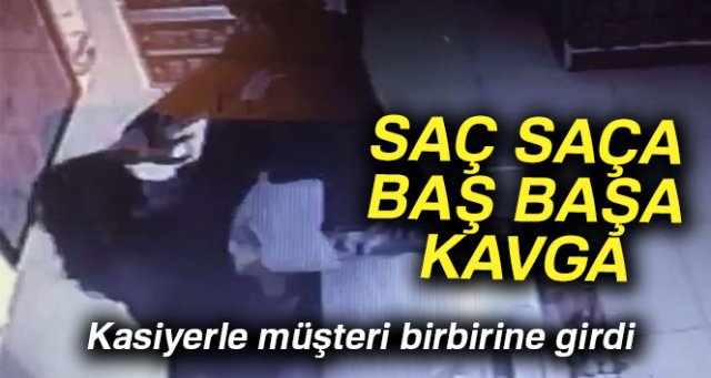 Kadınların saç saça baş başa kavga