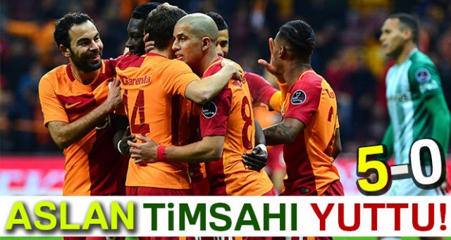 Galatasaray 5-0 Bursaspor'u yendi
