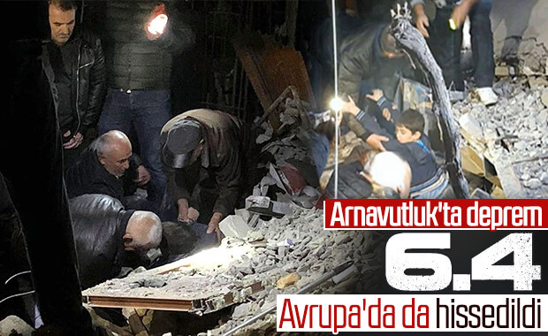 Arnavutluk'ta deprem: Enkaz altında kalanlar var