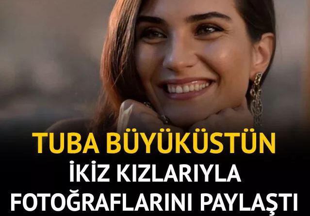 Tuba Büyüküstün ikizleriyle fotoğraf paylaştı