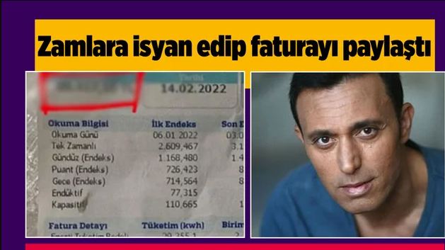 Mustafa Sandal'ın paylaştığı elektrik faturası olay