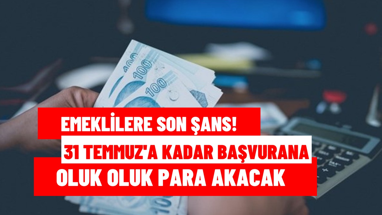 Emekliye SON ŞANS! 31 Temmuz'a kadar başvurana oluk oluk para akacak