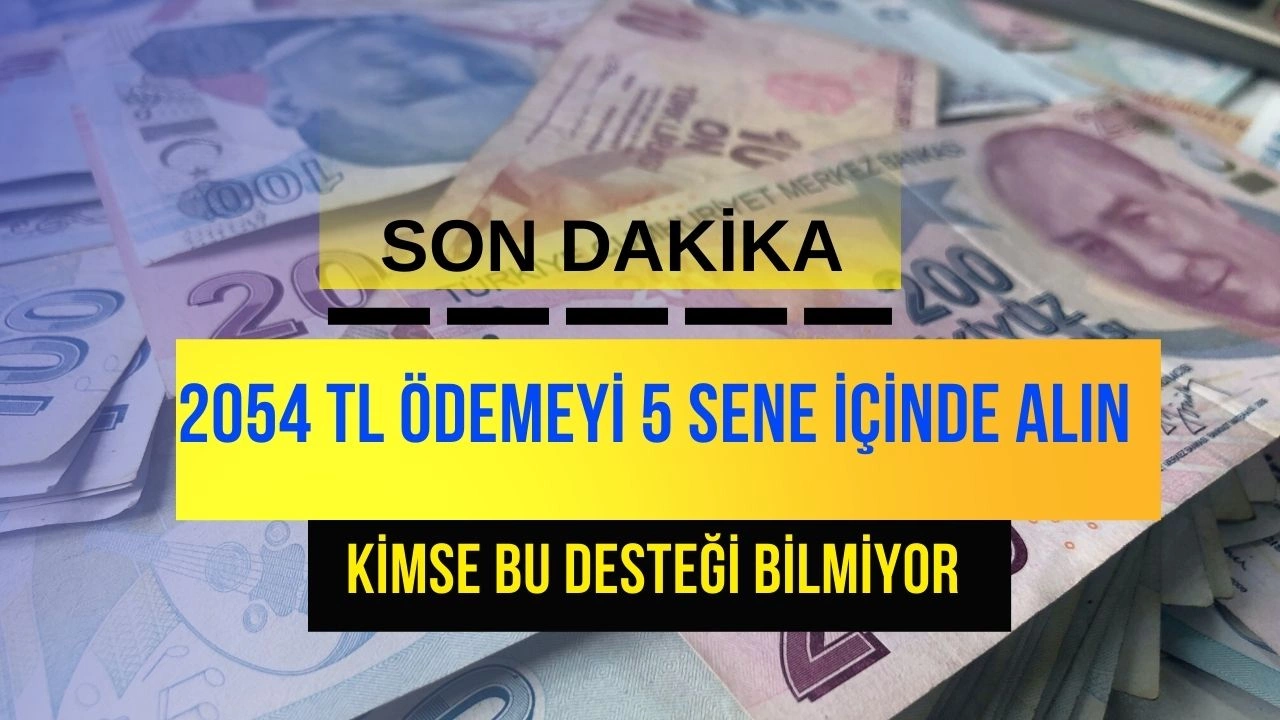 84 Milyonu İlgilendiriyor! Haberiniz Yok 2054 TL IBAN'da Bekliyor