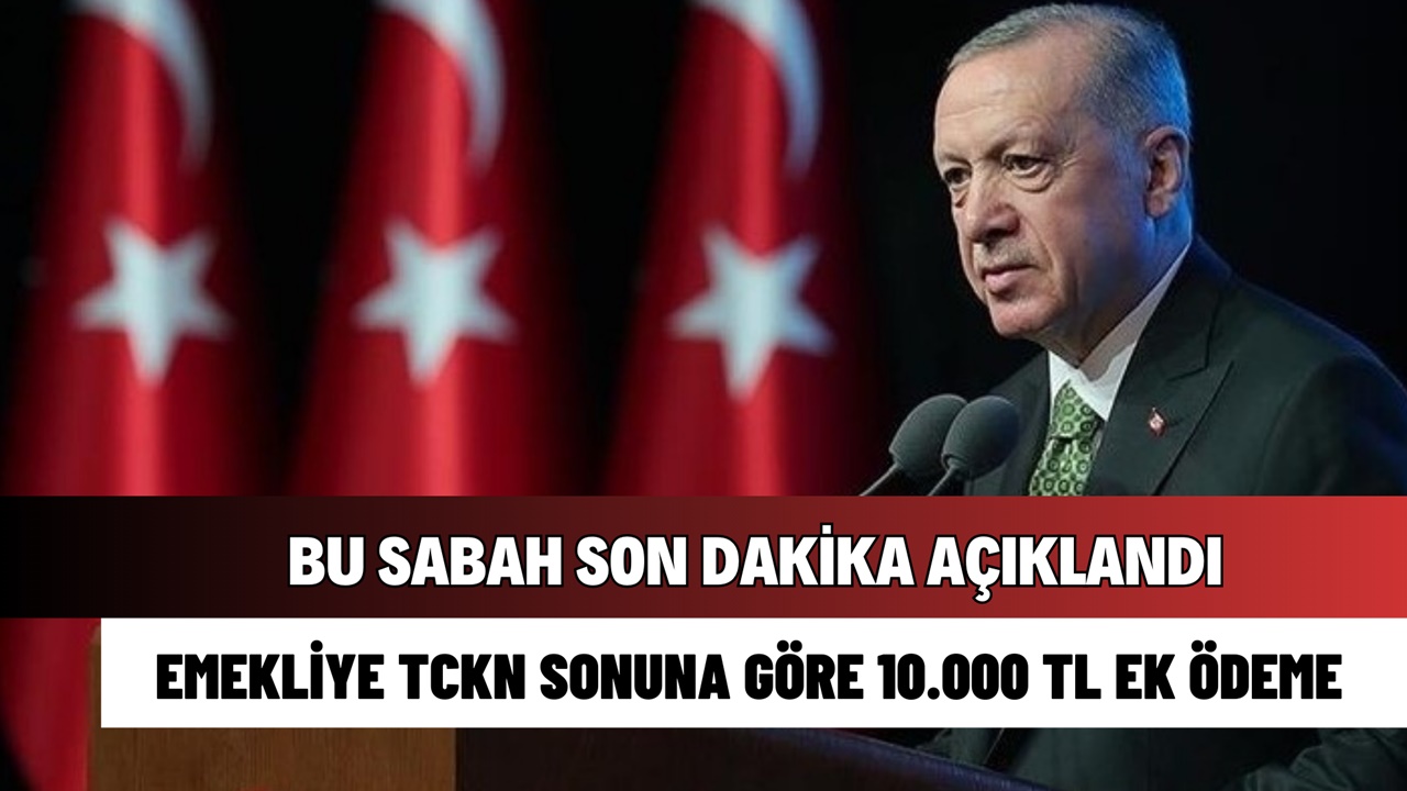 TCKN sonuna göre tüm emeklilere 10.000 TL ödeme yapılacak! Açıklama SON DAKİKA geldi