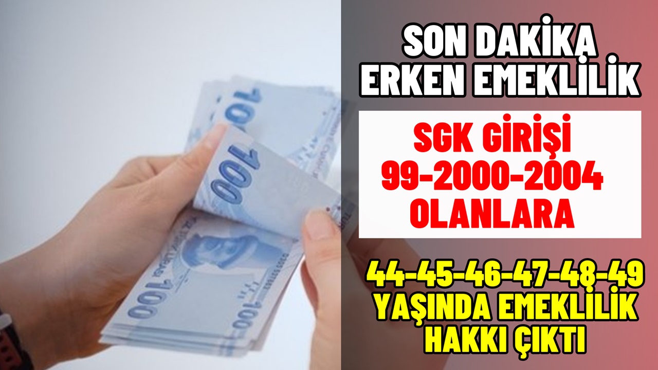 1999-2000-2008 SGK girişi olanlar yaşadı! Emeklilik sisteminde reform: 48-49-50 yaşında erken emeklilik HAKKI çıktı