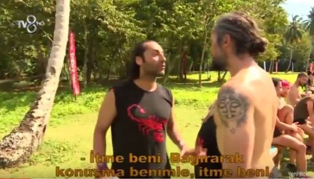 Survivor'da İlhan Mansız Çılgın Sedat kavgası Eliyle itti!